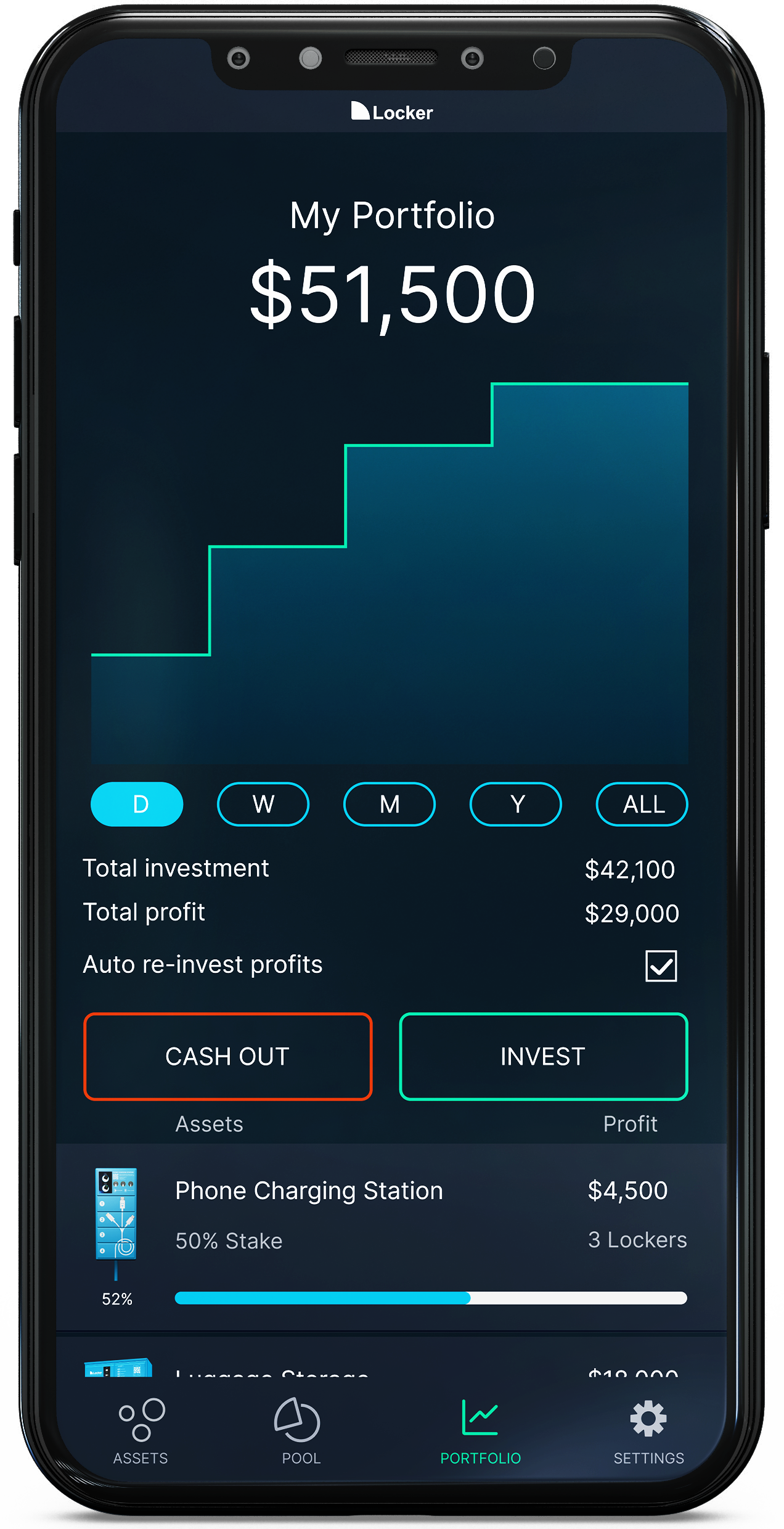 Invest Pool App Mockup min